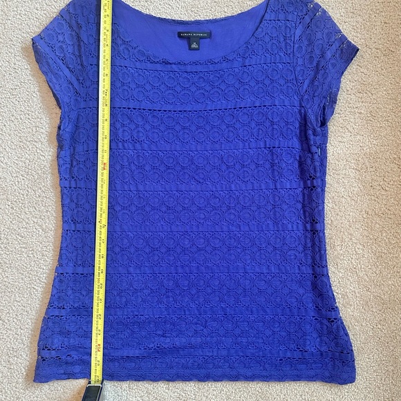 Banana Republic Lace Overlay Top - size 14 - Picture 5 of 7